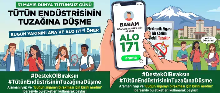 31 Mayıs Dünya Tütünsüz Günü Afişi
