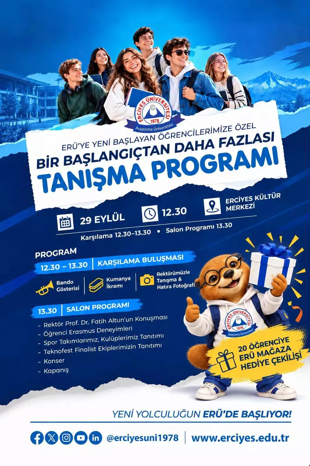 ERÜ Tanışma Programı Afişi