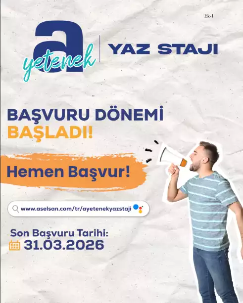 ASELSAN a Yetenek Yaz Stajı Afiş 1